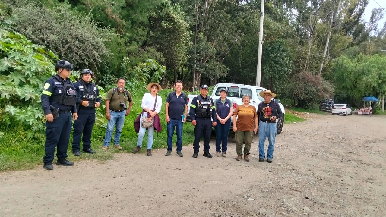 miembros de la brigada contra incendios del parque nacional los remedios